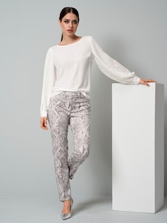 Bluse mit Plisseeärmel thumbnail 4