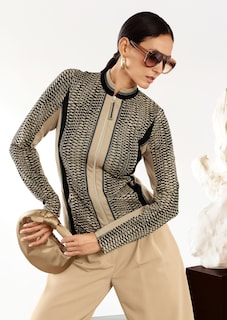 Jersey-Blazer mit Reißverschluss thumbnail 7