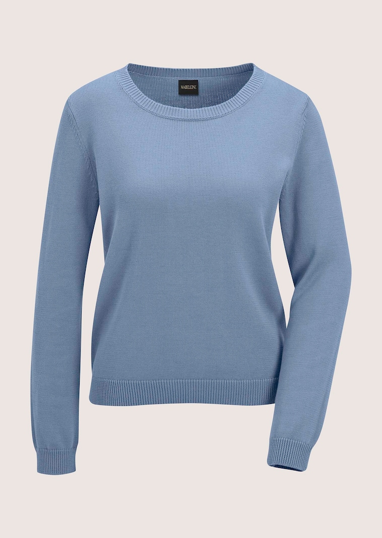 Pull en tricot fin pur coton