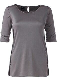 Seidenshirt mit rundem Ausschnitt thumbnail 1