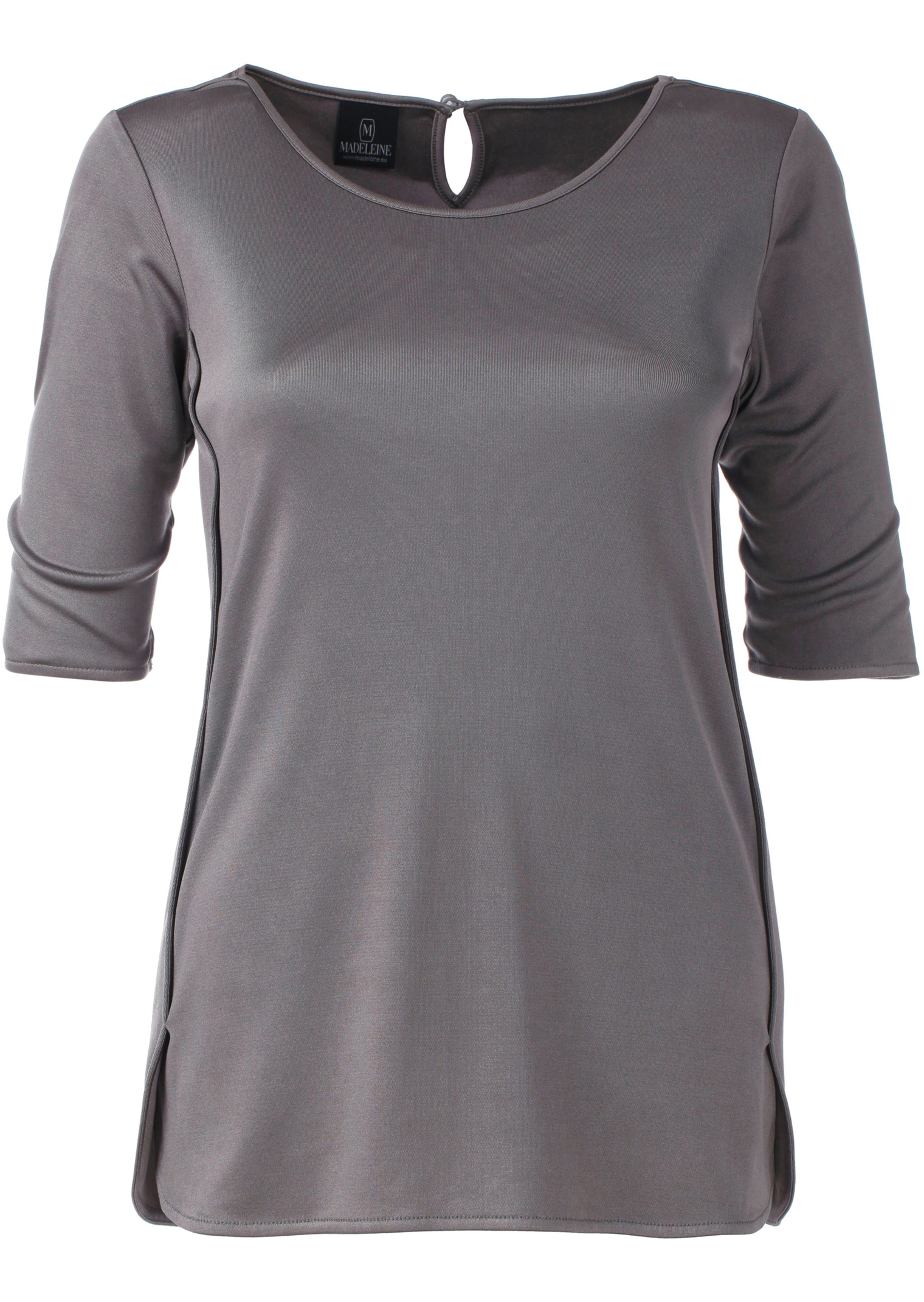 Seidenshirt mit rundem Ausschnitt
