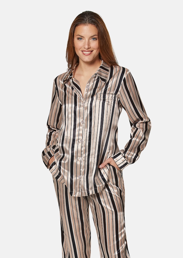 Pyjama in edlem Streifendessin