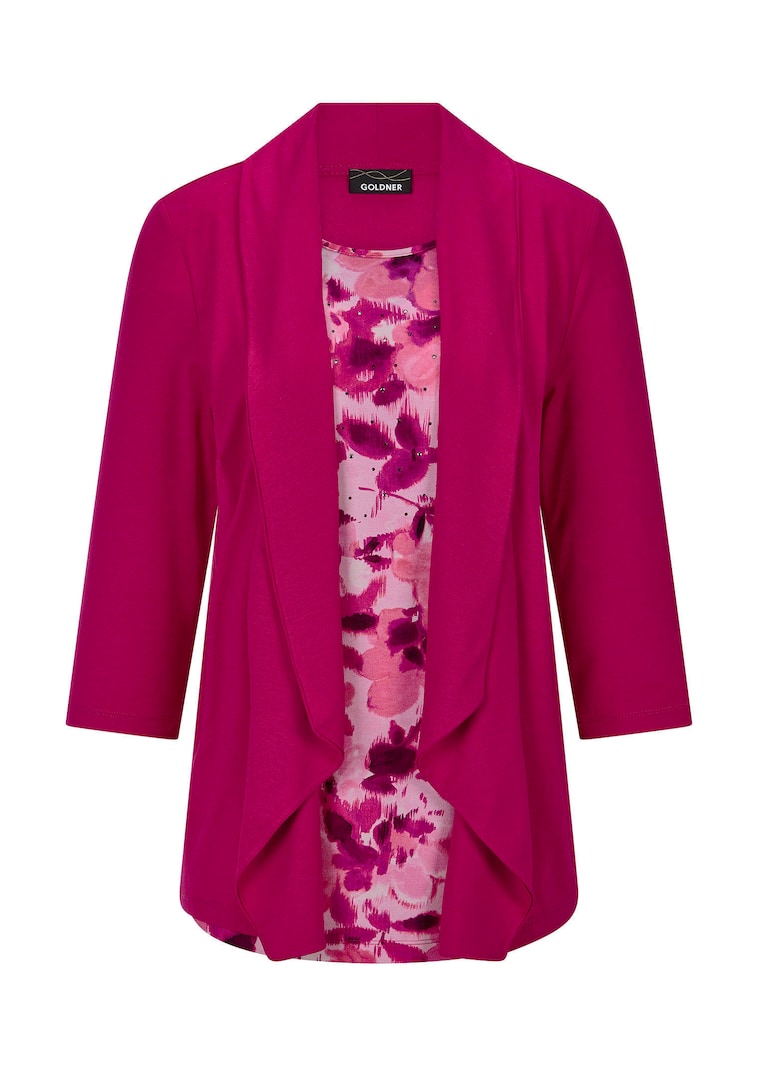 T-shirt en jersey, aspect 2-en-1