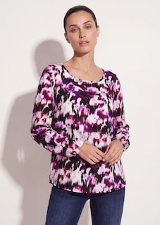 Blouse en viscose avec encolure bateau thumbnail 2