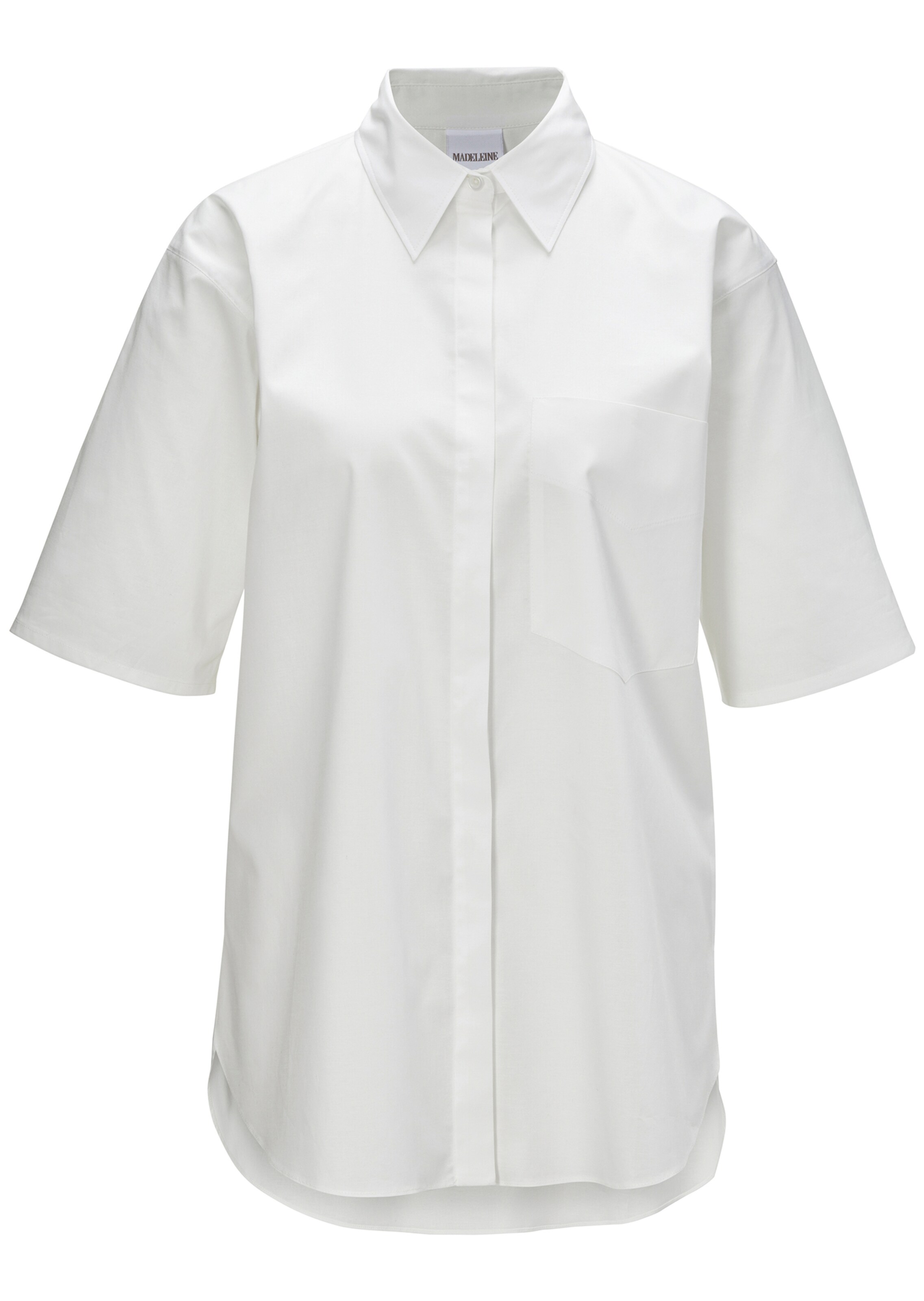 Short-sleeved cotton blouse