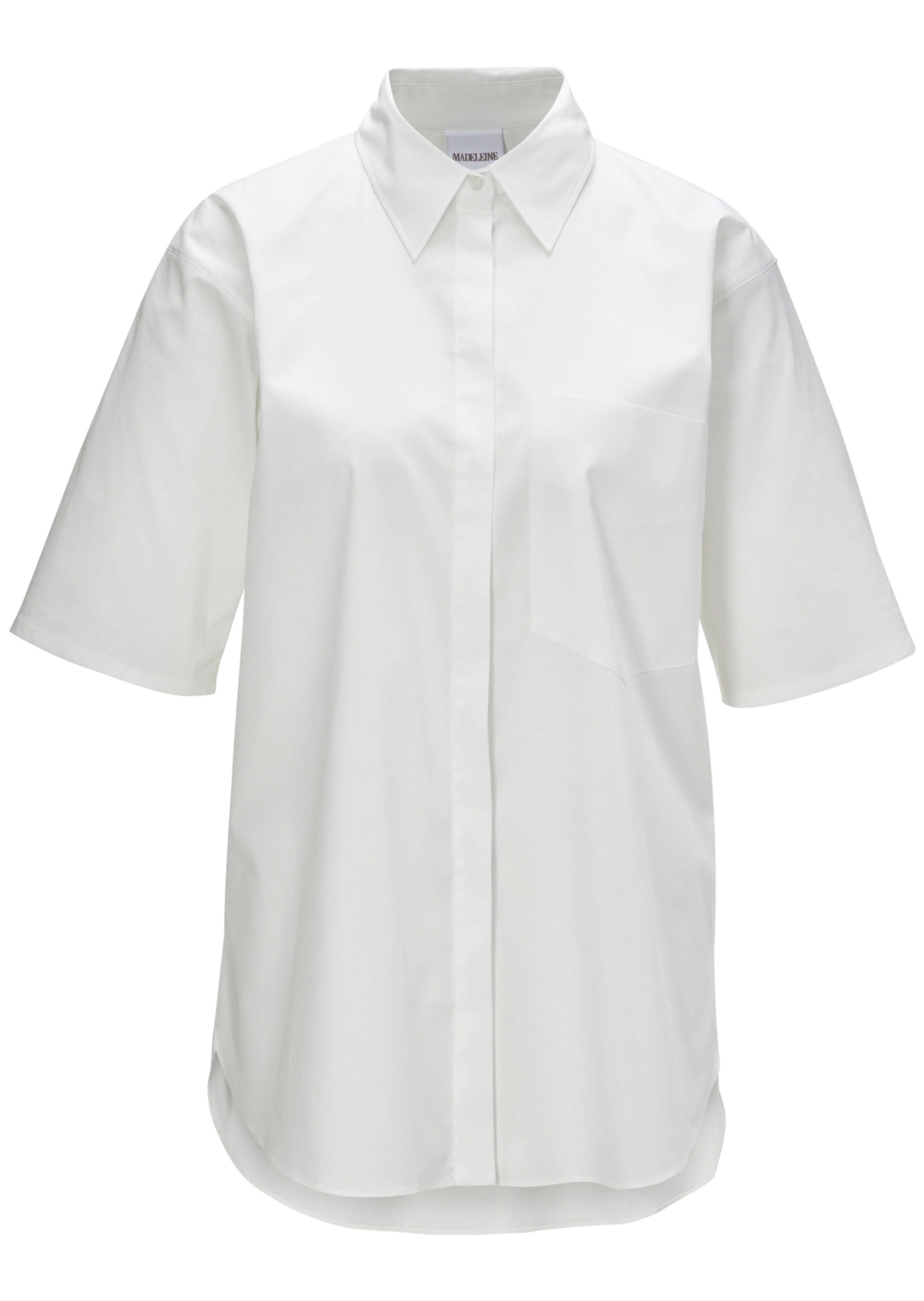 Short-sleeved cotton blouse