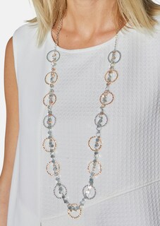 Necklace with sequins and decorative rings thumbnail 1