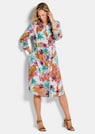 Hemdblusenkleid mit Leo Print und Blumen thumbnail 2