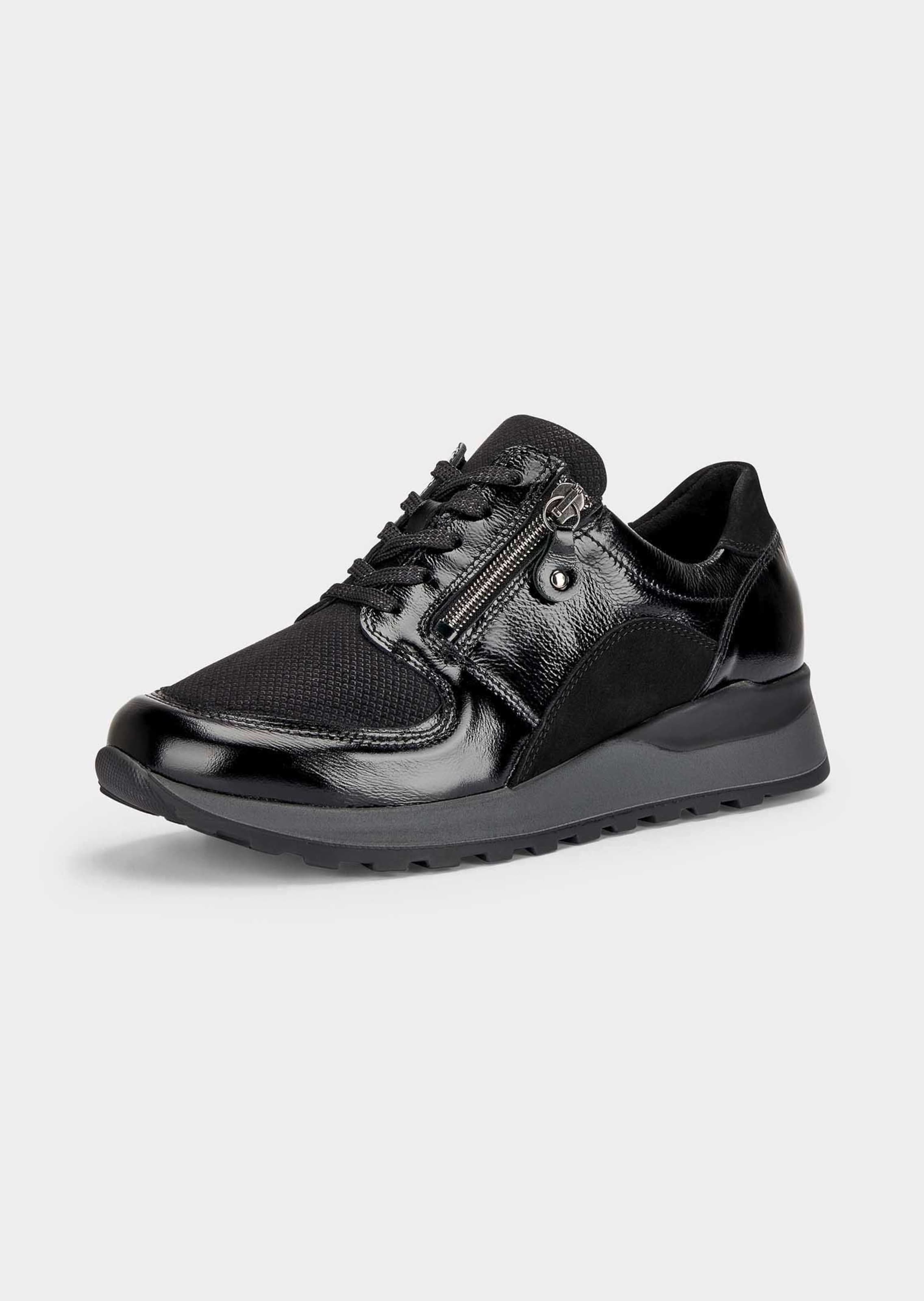 Chaussures à lacets hallux en cuir et textile