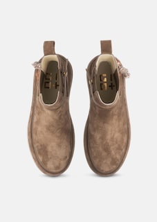 Boots van suède met plateauzool thumbnail 3