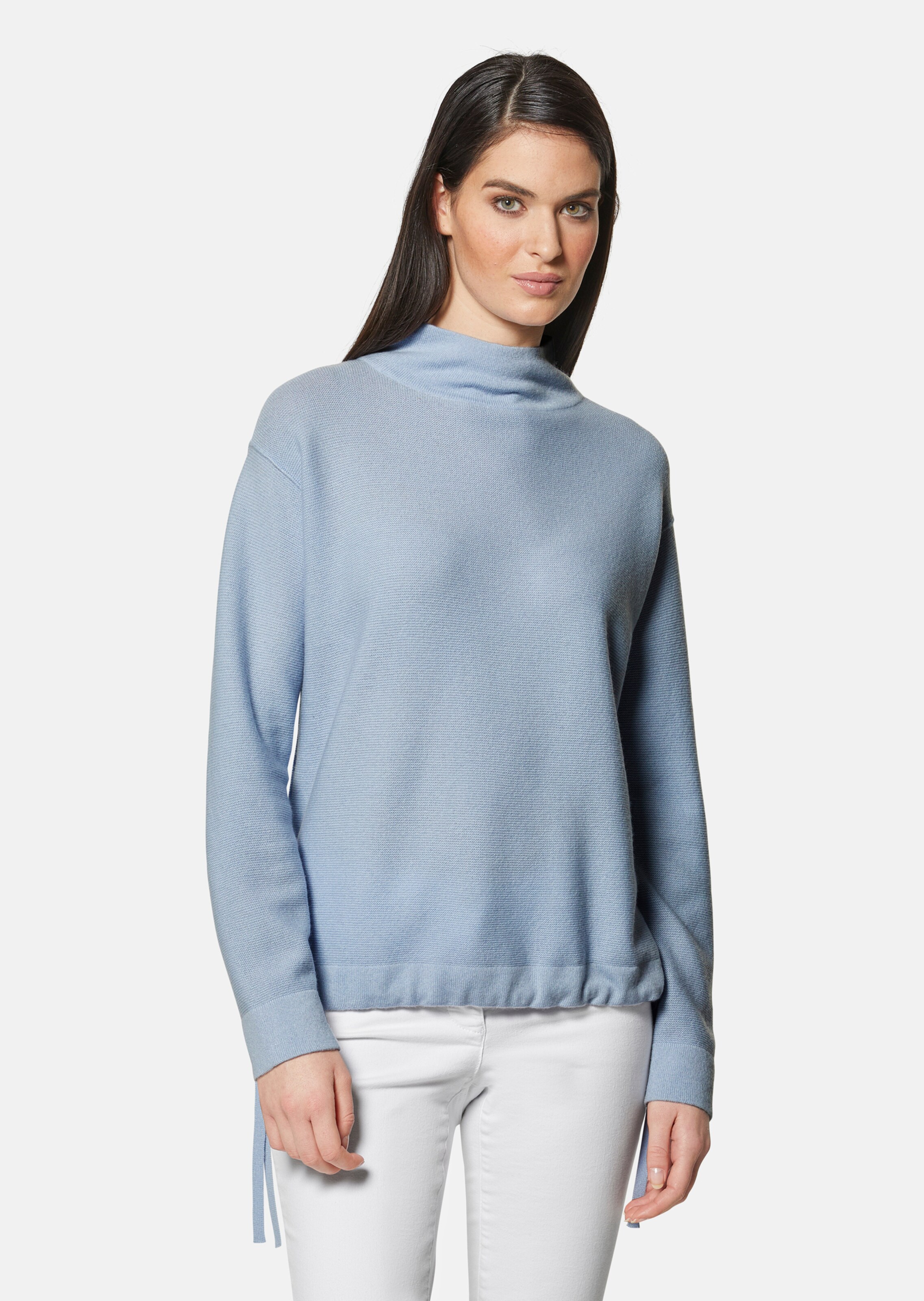 Kaschmirpullover mit Stehkragen