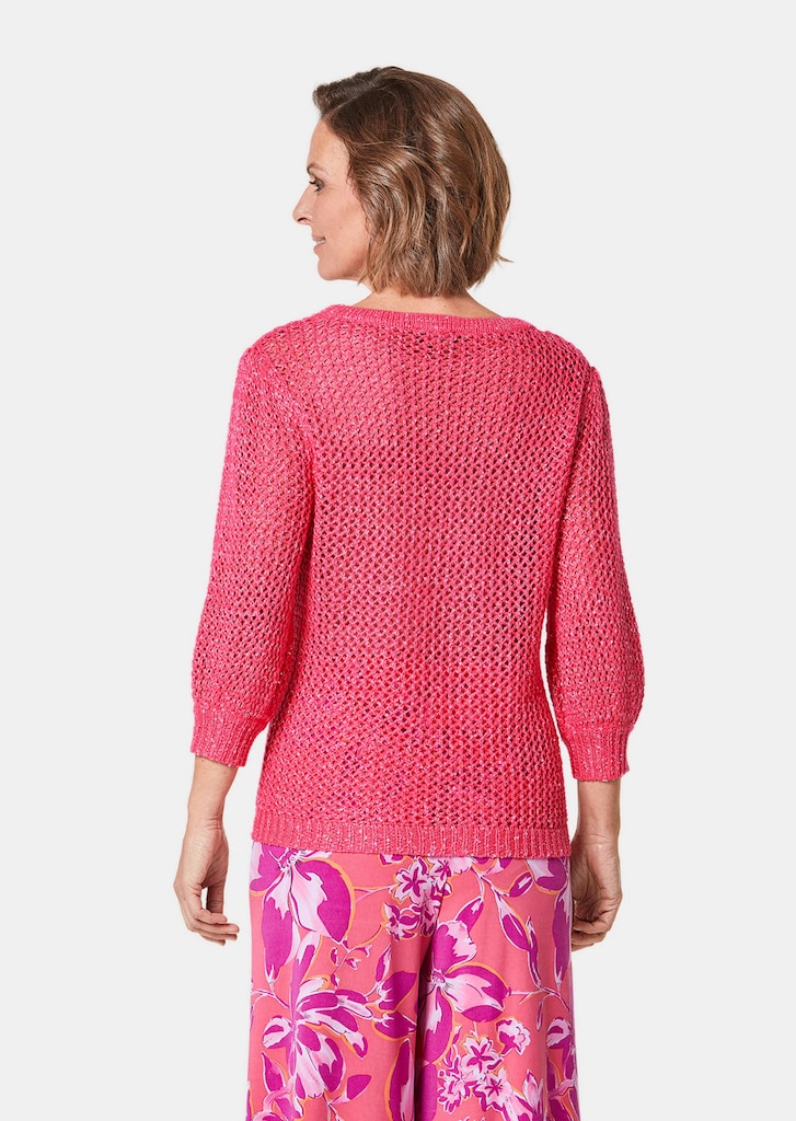 Pull aspect filet avec paillettes 2