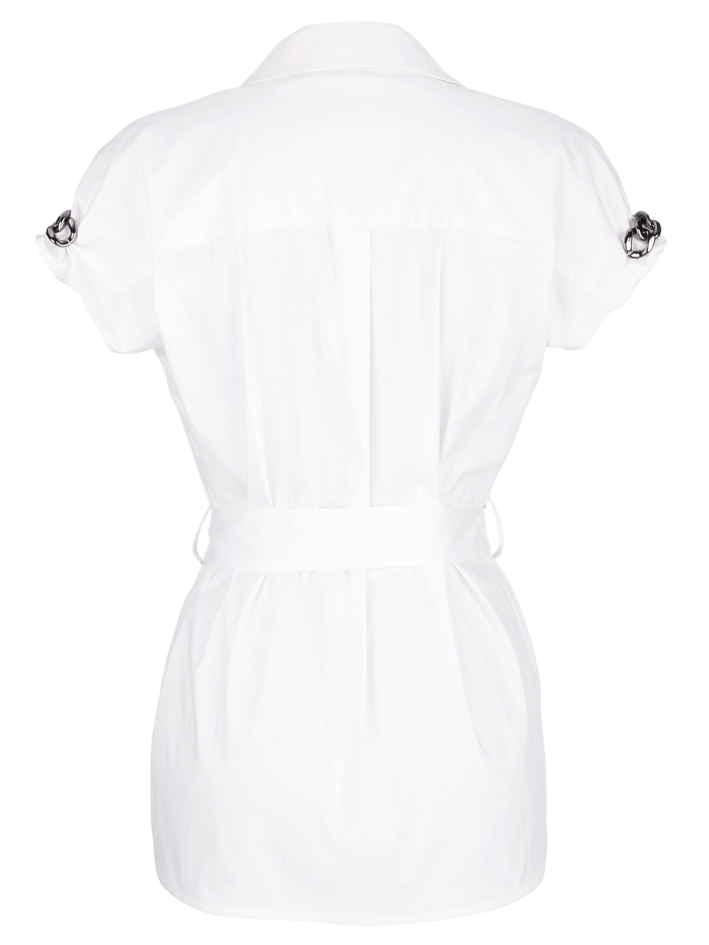 Longbluse mit Kettendetails am Arm