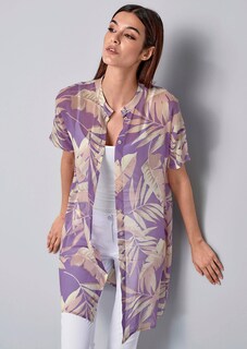 Transparente Bluse mit Knopfleiste thumbnail 4