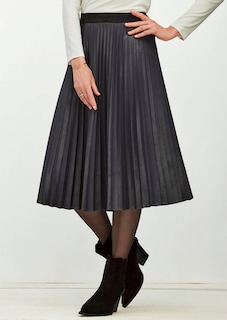 Jupe plissée à effet métallique thumbnail 7