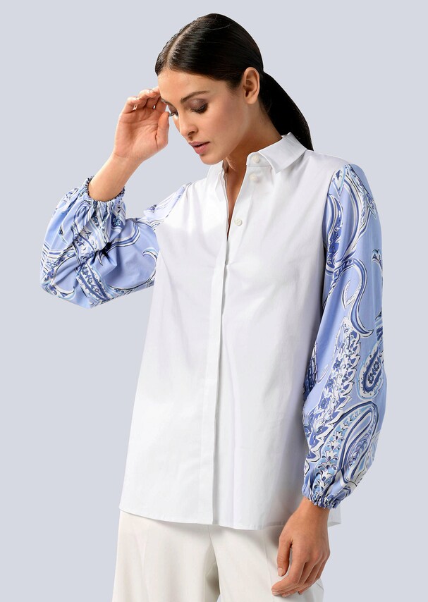 Bluse mit Hemdkragen 4