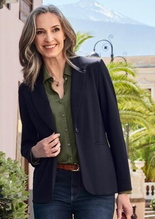 Blazer léger en jersey très agréable à porter thumbnail 8