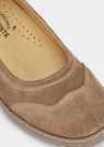 Leder-Ballerinas mit gesteppten Ziernähten thumbnail 3