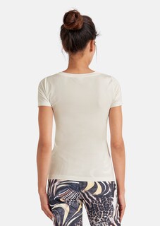 Short-sleeved shirt with animal print and logo lettering thumbnail 3