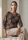 Kaschmirpullover mit floralem Allover-Print thumbnail 1