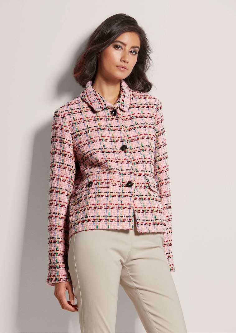 Kurzer Blazer mit Struktur