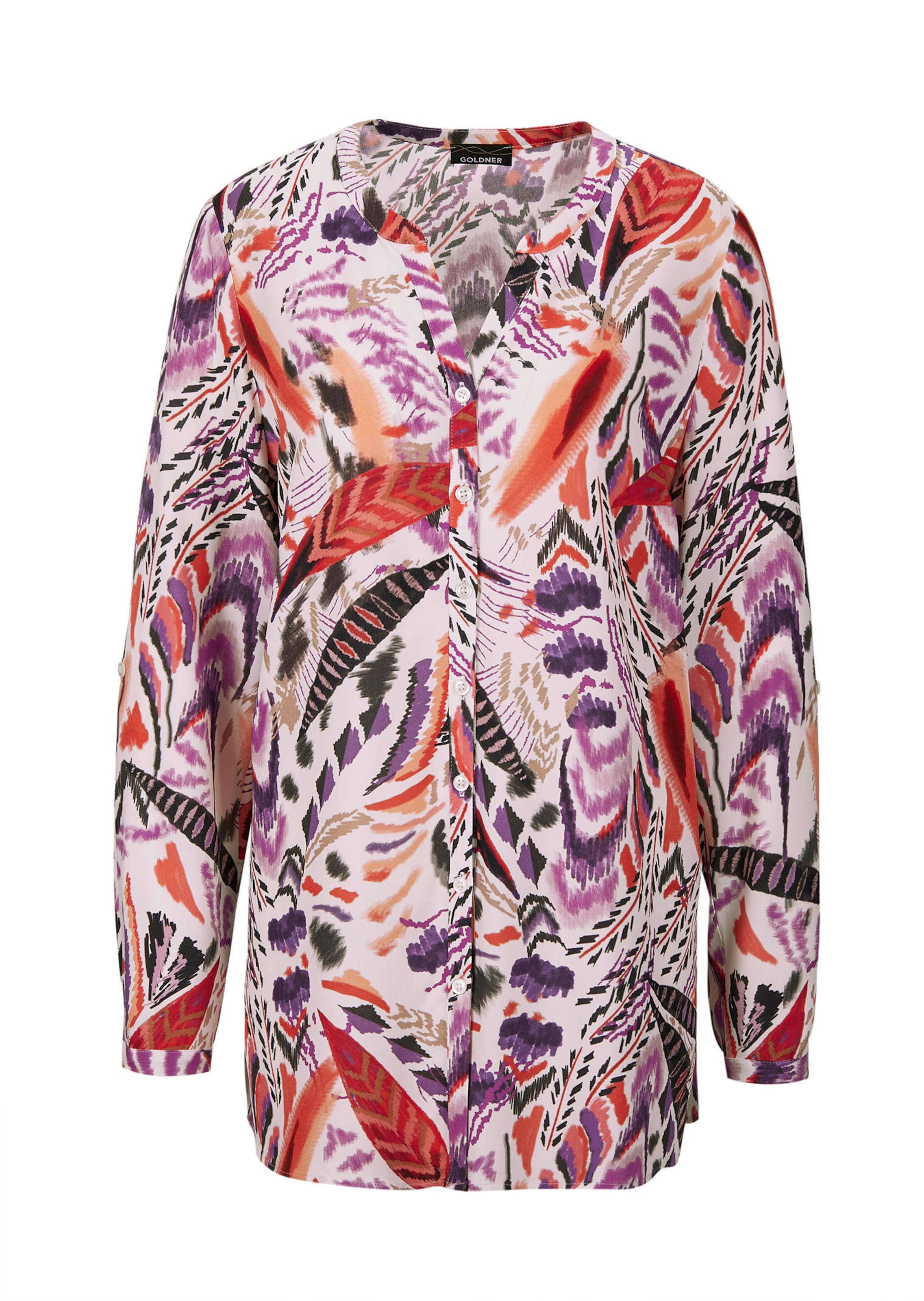 Longbluse aus fließender Viskose