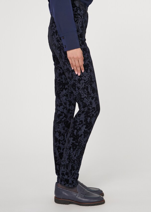Slim-fit jeans with flock print 3
