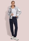 Silbern glänzende Blouson-Jacke thumbnail 3