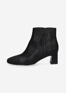 Stiefeletten aus geprägtem Leder mit Blockabsatz thumbnail 3