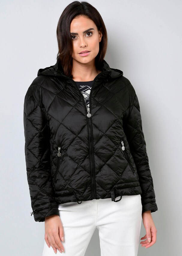 Jacke mit Tunnelzugdetails am Saum und Ärmel