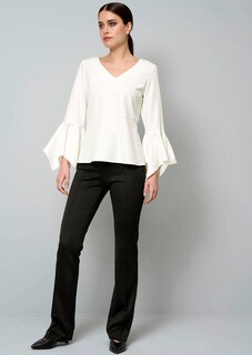 Bluse mit Volant am Ärmelabschluss thumbnail 7