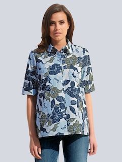 Bluse mit floralem Dessin thumbnail 4