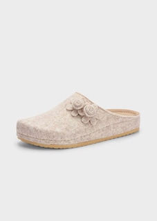 Pantoufles en feutre avec semelle intérieure en cuir thumbnail 5