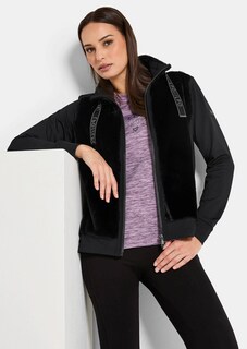 Freizeitjacke mit Fell-Optik und Stehkragen thumbnail 3