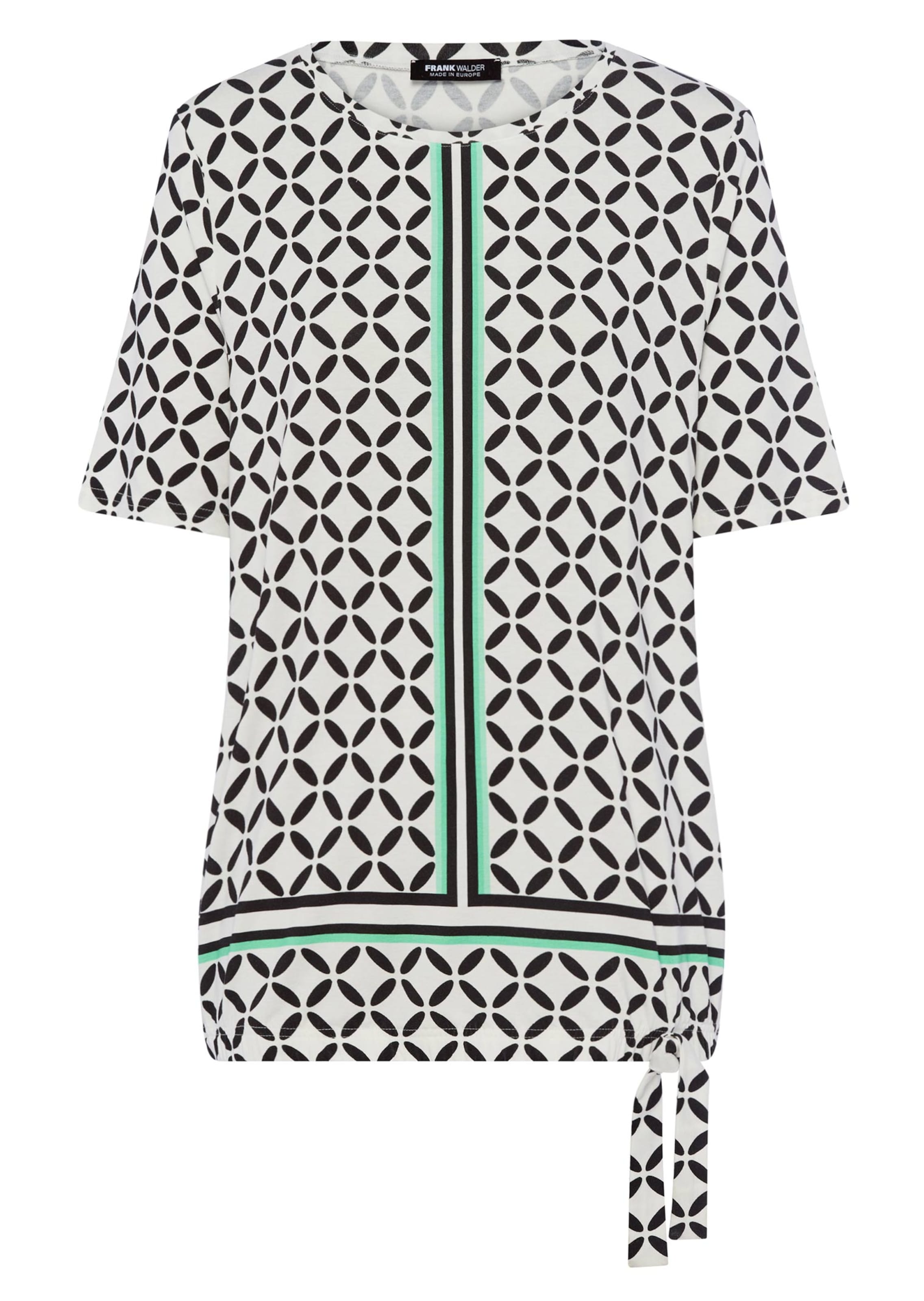 Jersey-Shirt mit Gummibund und Knotendetail