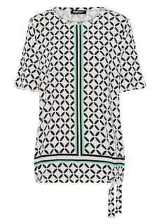 T-shirt en jersey avec base élastique et nœud décoratif thumbnail 5