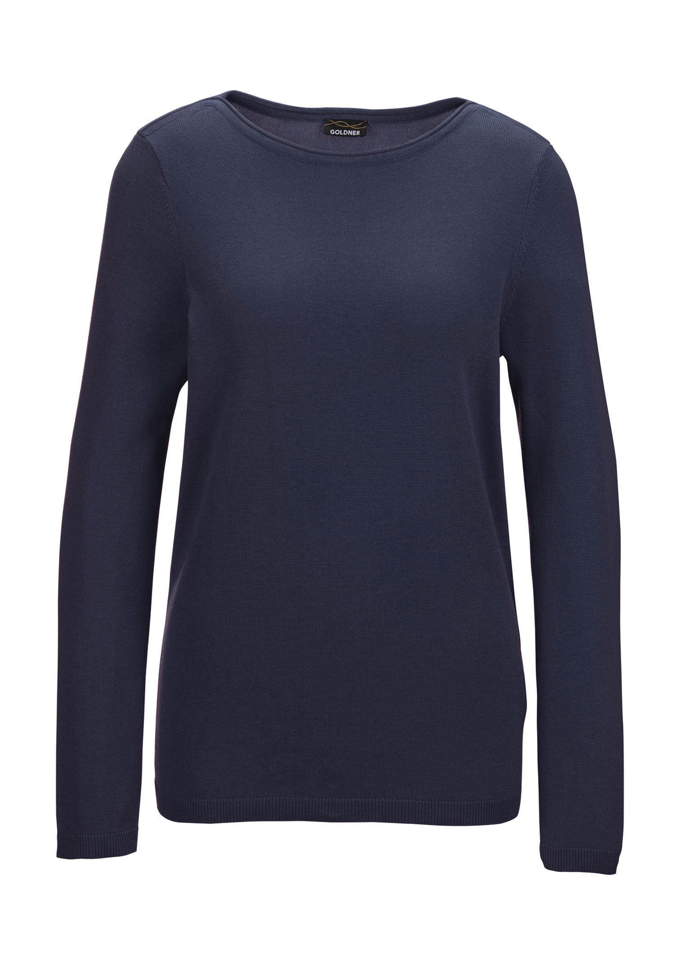 Strickpullover mit U-Boot-Ausschnitt