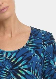 T-shirt en coton avec des fleurs féminines thumbnail 5