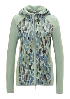 Fleecejacke mit dekorativem Print thumbnail 1