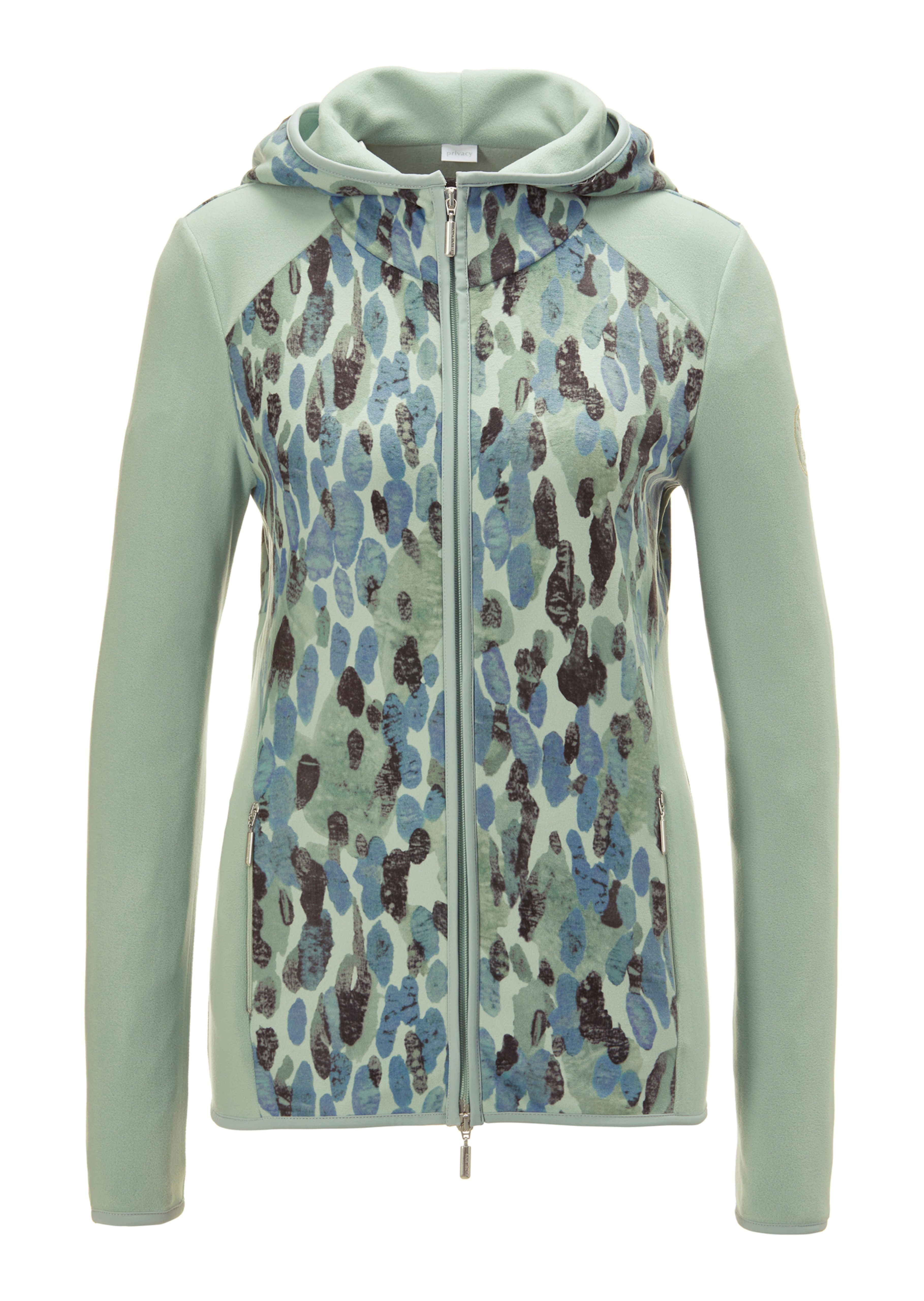 Fleecejacke mit dekorativem Print