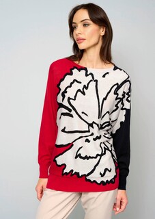 Pullover mit Blütenprint thumbnail 1