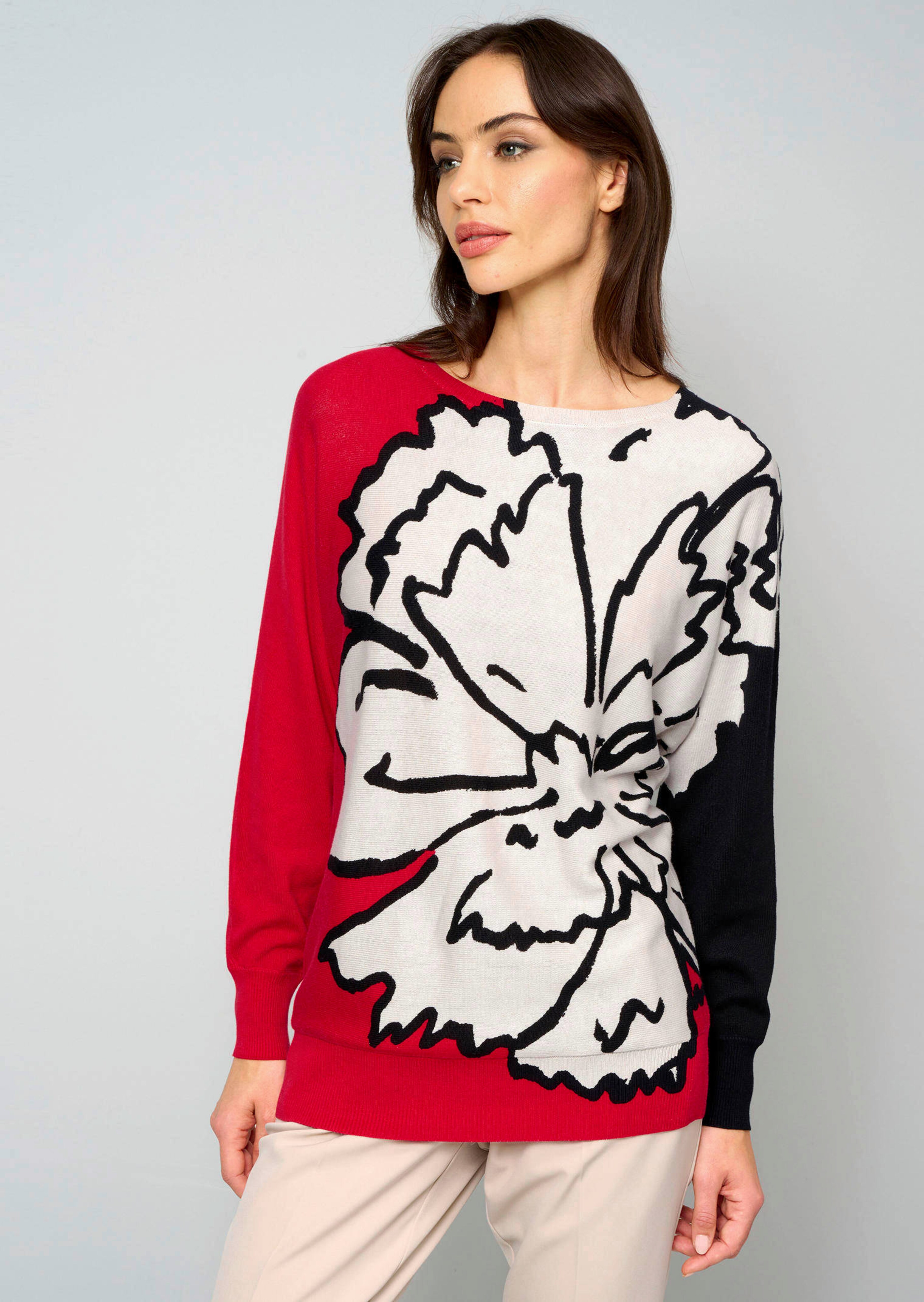 Pullover mit Blütenprint