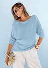 Rundhals-Pullover mit Fledermausärmeln thumbnail 1