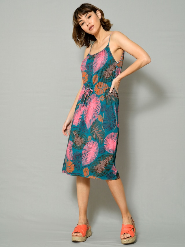 Strandkleid in sommerlichem Farbdessin 2