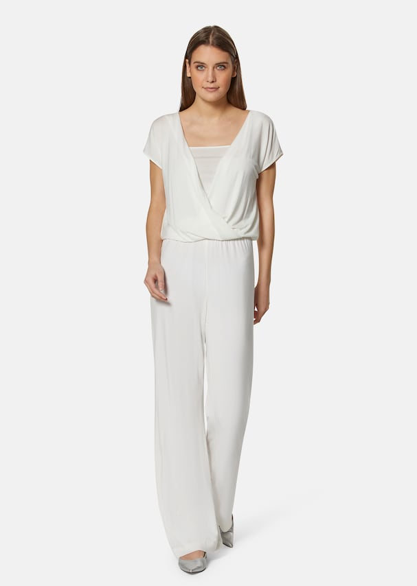 Wrap-around jumpsuit with integrated top 1