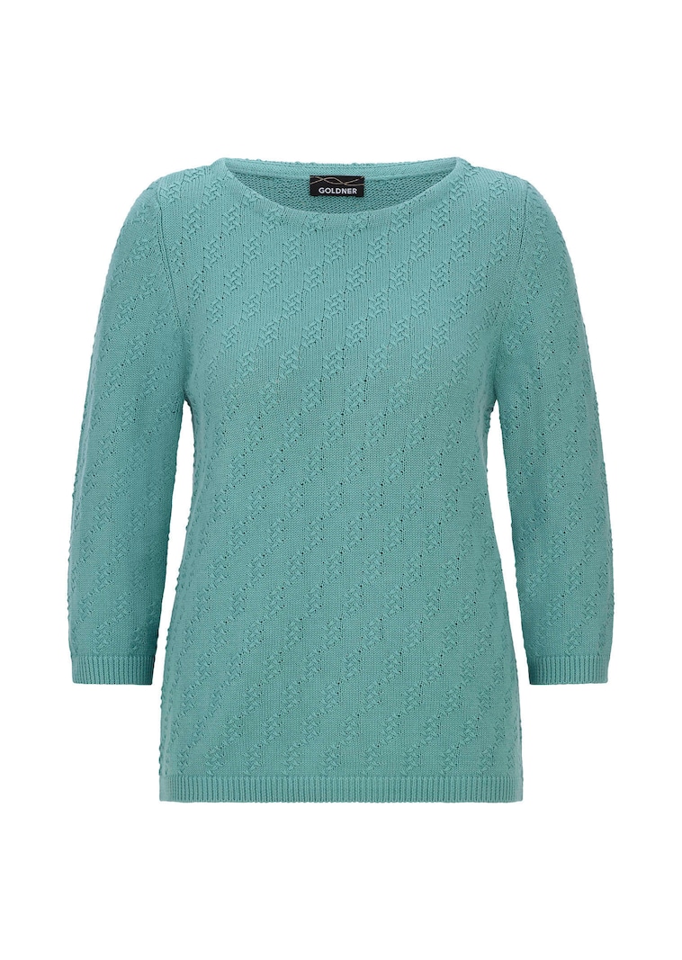 Pullover aus Baumwolle mit 3/4-Ärmeln