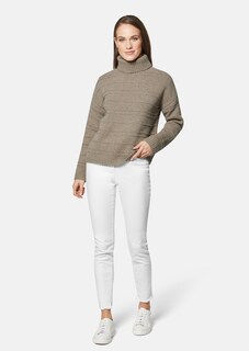 Rollkragen-Pullover mit dezenten Strickdetails thumbnail 2