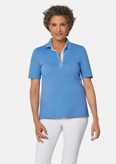 Pikee-Poloshirt mit Glitzersteinchen thumbnail 1