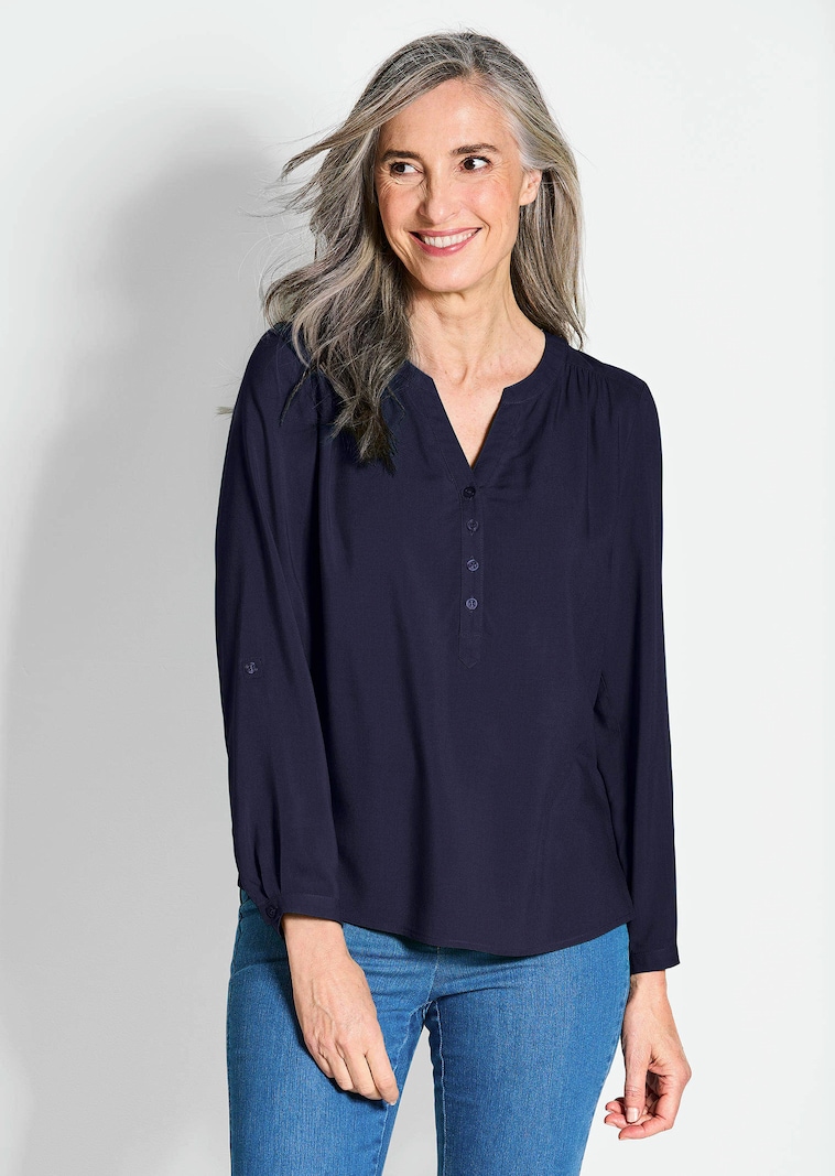 Bluse aus reiner Viskose