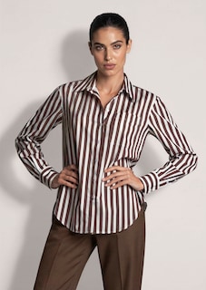 Blouse rayée en coton thumbnail 1